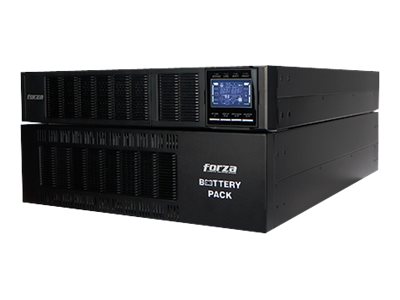Forza Atlas FDC-210KMR - UPS (montaje en rack / externo) - AC 110-300 V - 10000 vatios - 10000 VA - 9 Ah - RS-232, USB - 2U - negro - Imagen 3