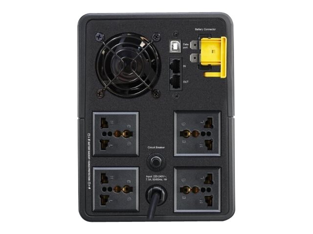 APC Back-UPS BX Series BX1600MI-MS - UPS - CA 230 V - 900 vatios - 1600 VA - conectores de salida: 4 - negro - Imagen 4