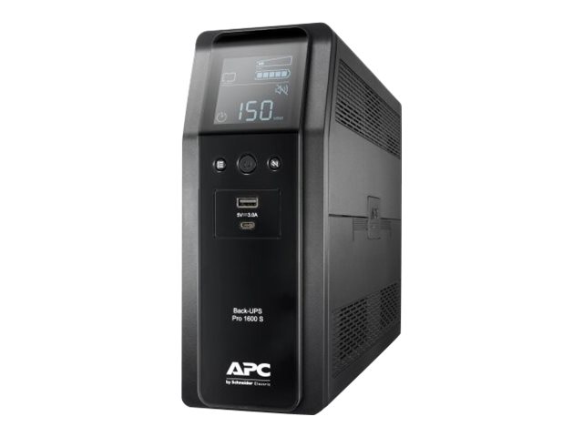 APC Back-UPS Pro BR1600SI - UPS - CA 220-240 V - 960 vatios - 1600 VA - 260 Wh - USB - conectores de salida: 8 - negro - Imagen 4