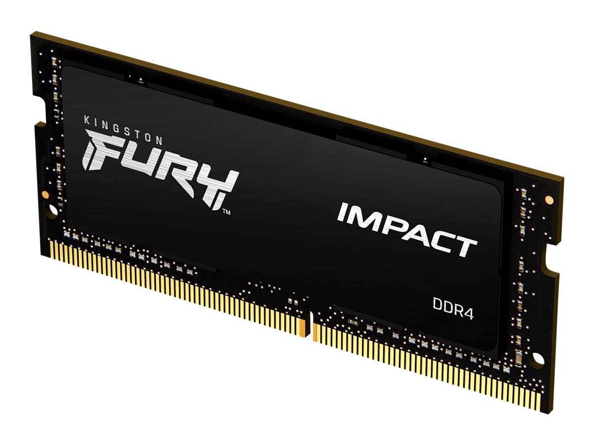 Kingston FURY Impact - DDR4 - módulo - 32 GB - SO-DIMM de 260 contactos - 3200 MT/s / PC4-25600 - CL20 - 1.2 V - sin búfer - no ECC - negro - Imagen 2