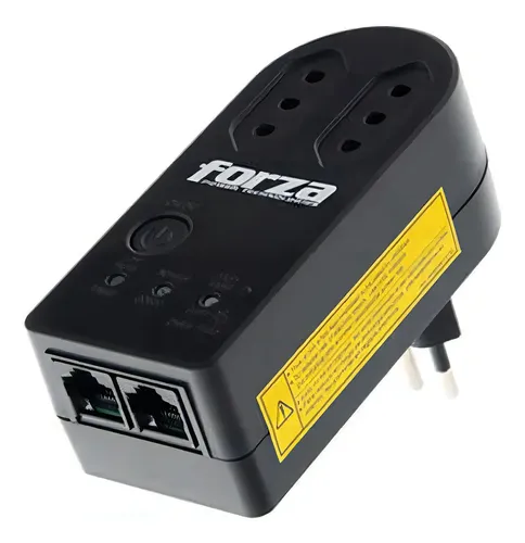 Forza - Voltage Protector - AC 220 V - 2 Tomas de Corriente - RJ45 900J Italian